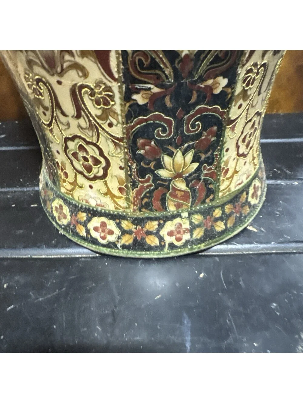 Vintage 24” T Vase Signed And Stamped From China 8” D At Top RARE